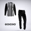 White Umbro Pin Stripe - Mens 2 Piece Pajama Set