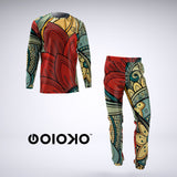 Floral Flowers - Mens 2 Piece Pajama Set