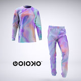 Purple Pastel - Mens 2 Piece Pajama Set