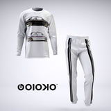 Black White - Mens 2 Piece Pajama Set