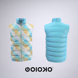 Blue Cream Check Check - Wind Breaker