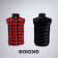Red Checkard Black Back - Puffer jacket