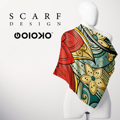 Floral Mhendi - Scarf