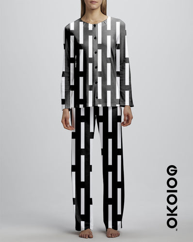 Vector Blocks Vertical - Ladies Silk
