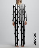 Vector Blocks Vertical - Ladies Silk