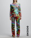 Colorful Doodles - Ladies Silk