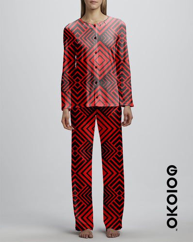 Red Diamonds - Ladies Silk