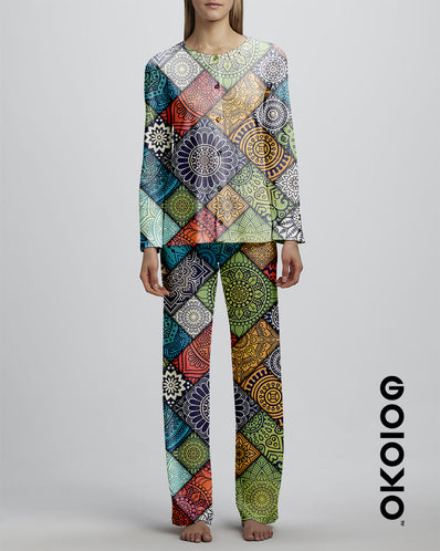 Intricate Colour Design- Ladies Silk