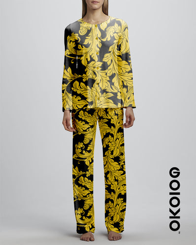 22 Carat Gold Baroque - Ladies Silk PJ