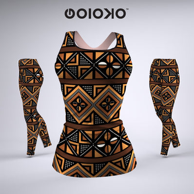 Brown Stone Tribal- Ladies Gym Set