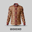 African Brown Tribal - Men's Formal Satin Shirt